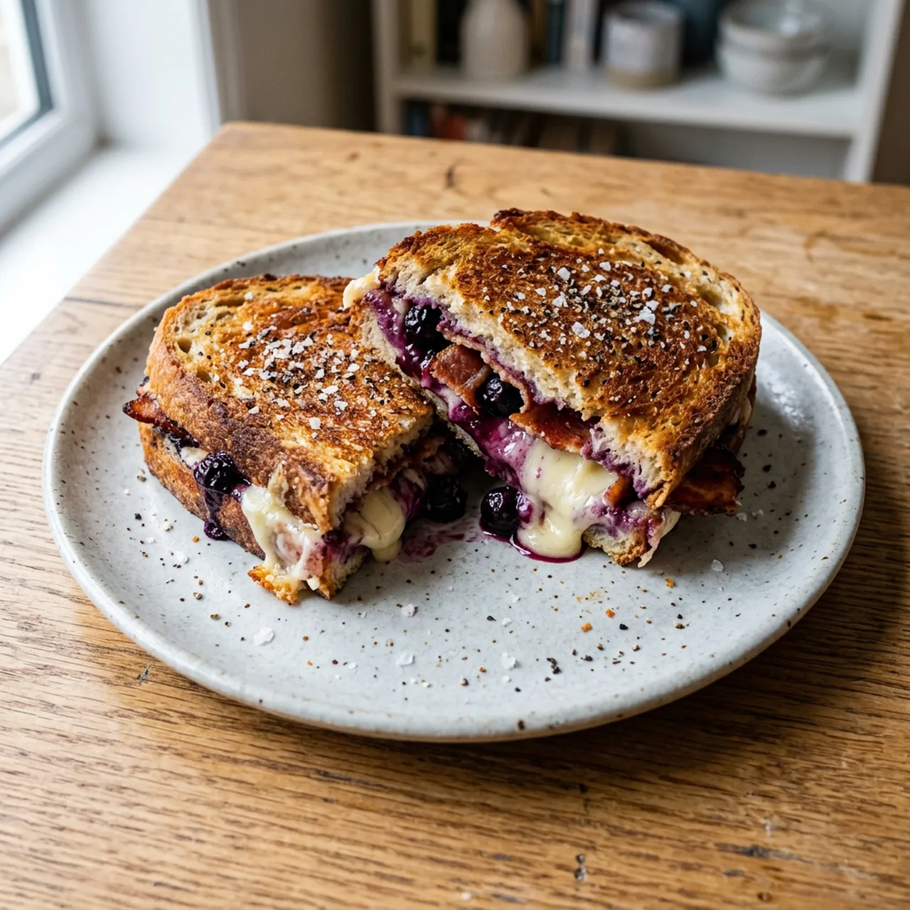 Bacon, Blueberry & Brie Toastie