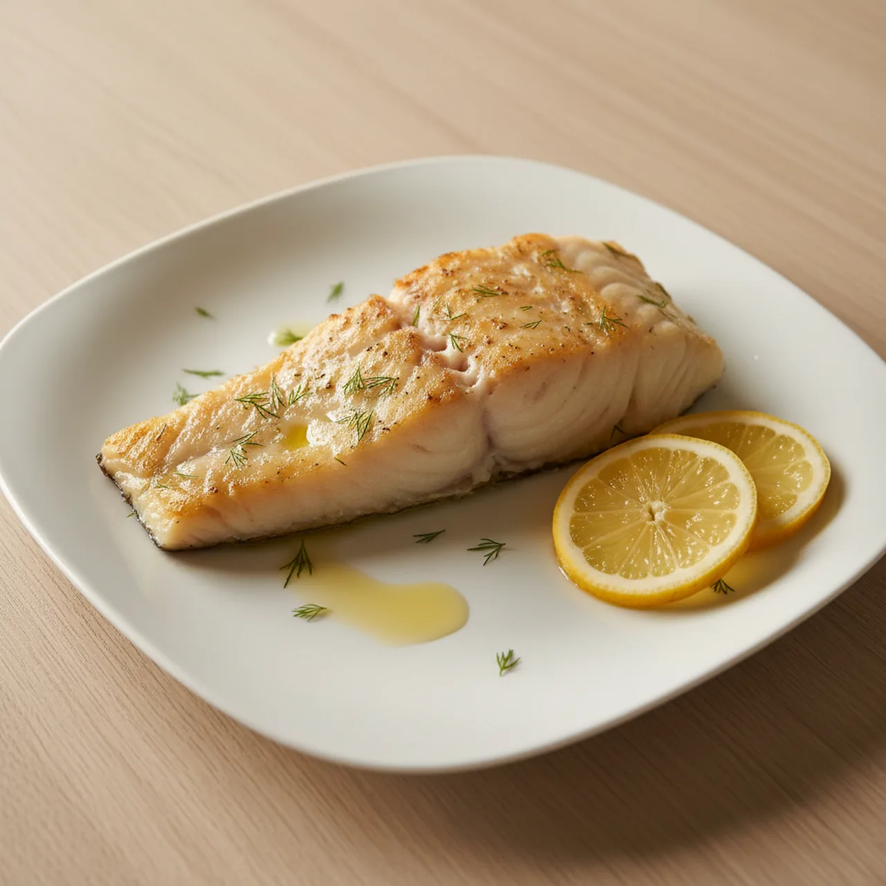 Baked Cod with Lemon and Dill