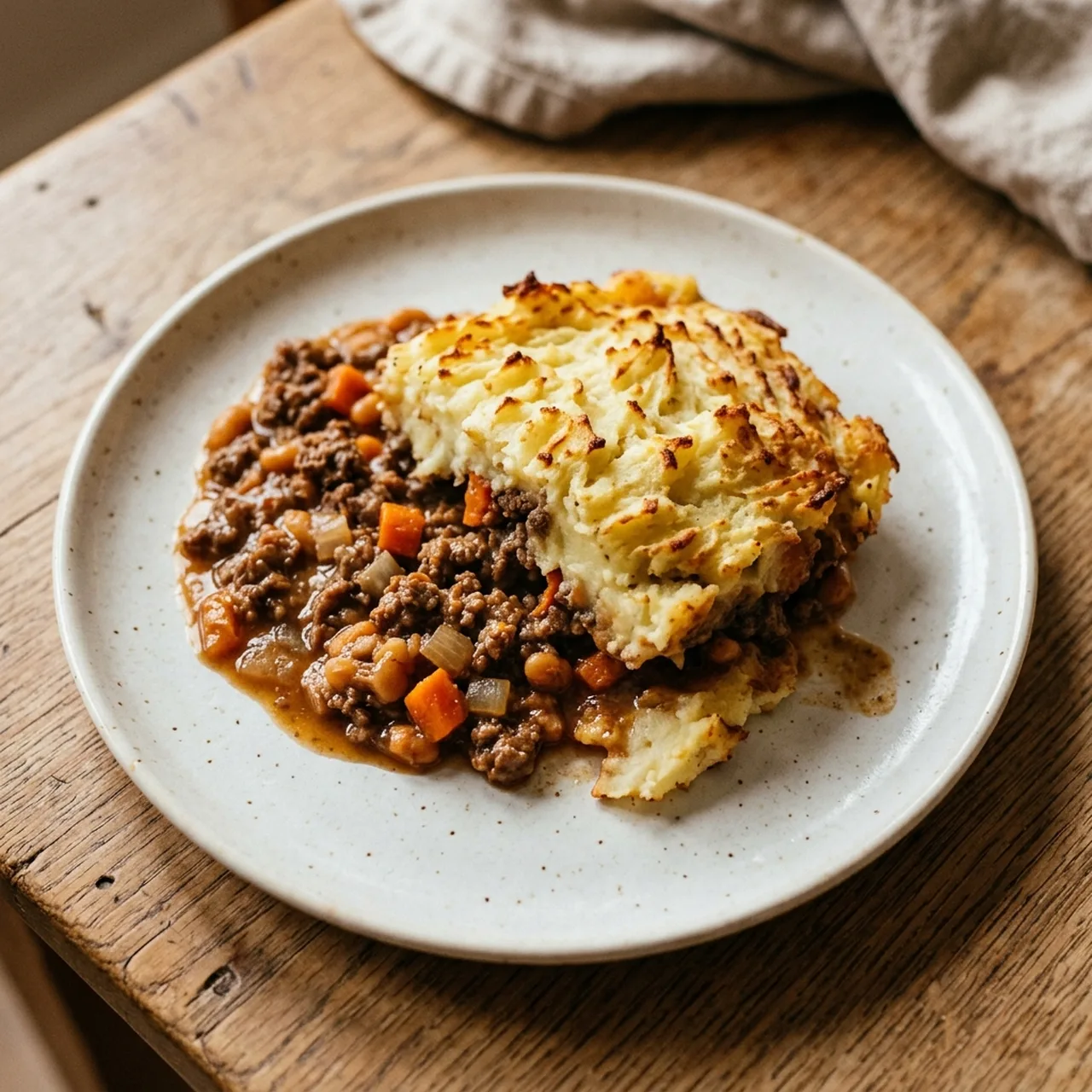Budget Cottage Pie with Baked Beans