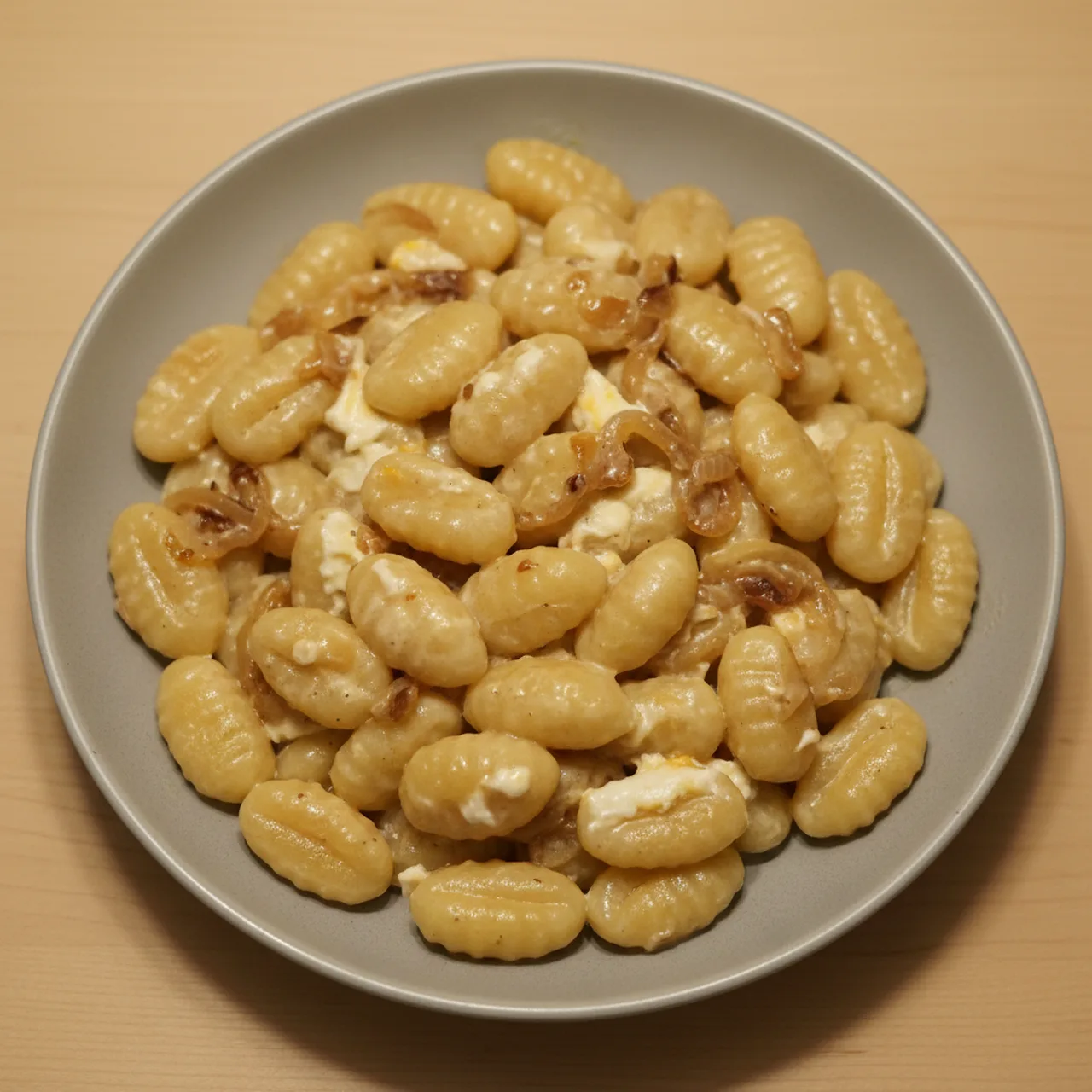 Caramelized Onion & Cream Cheese Gnocchi