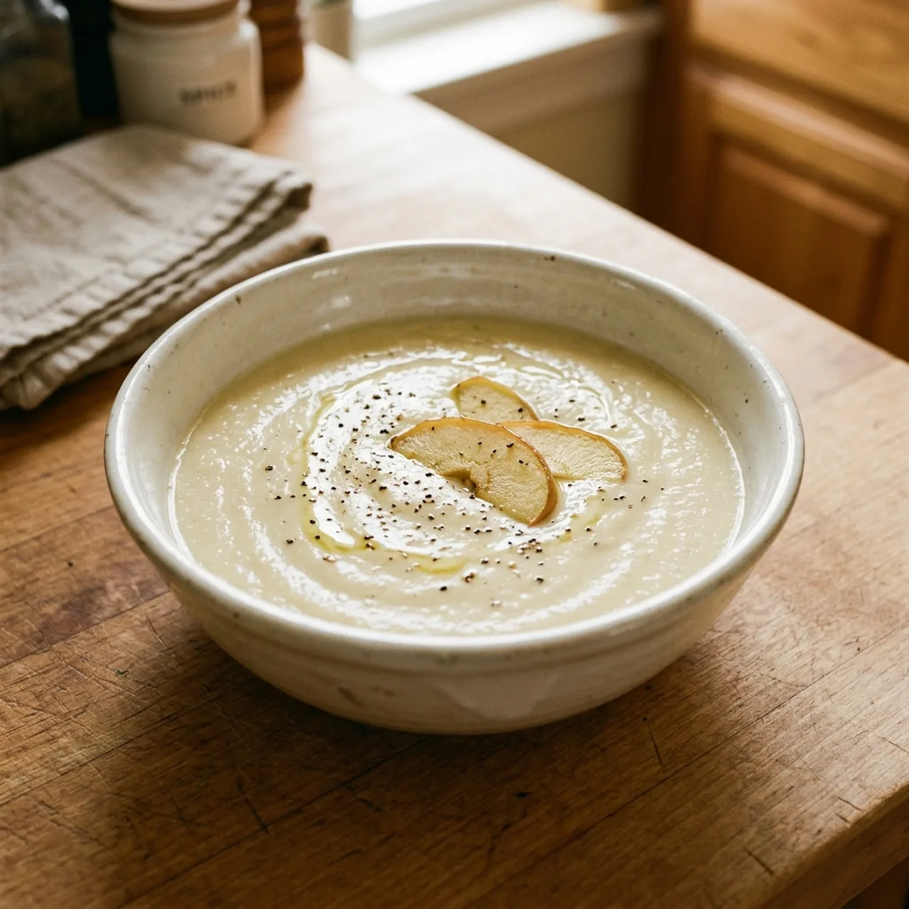 Cauliflower and Apple Soup