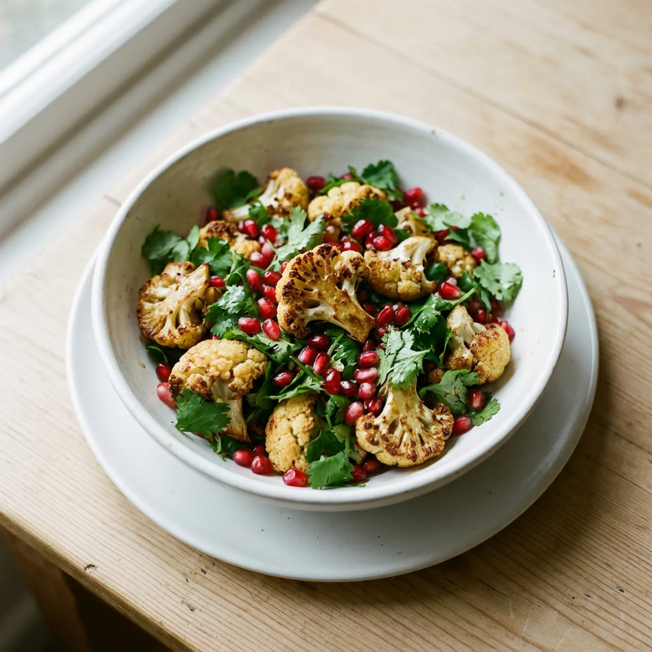 Cauliflower and Pomegranate Salad