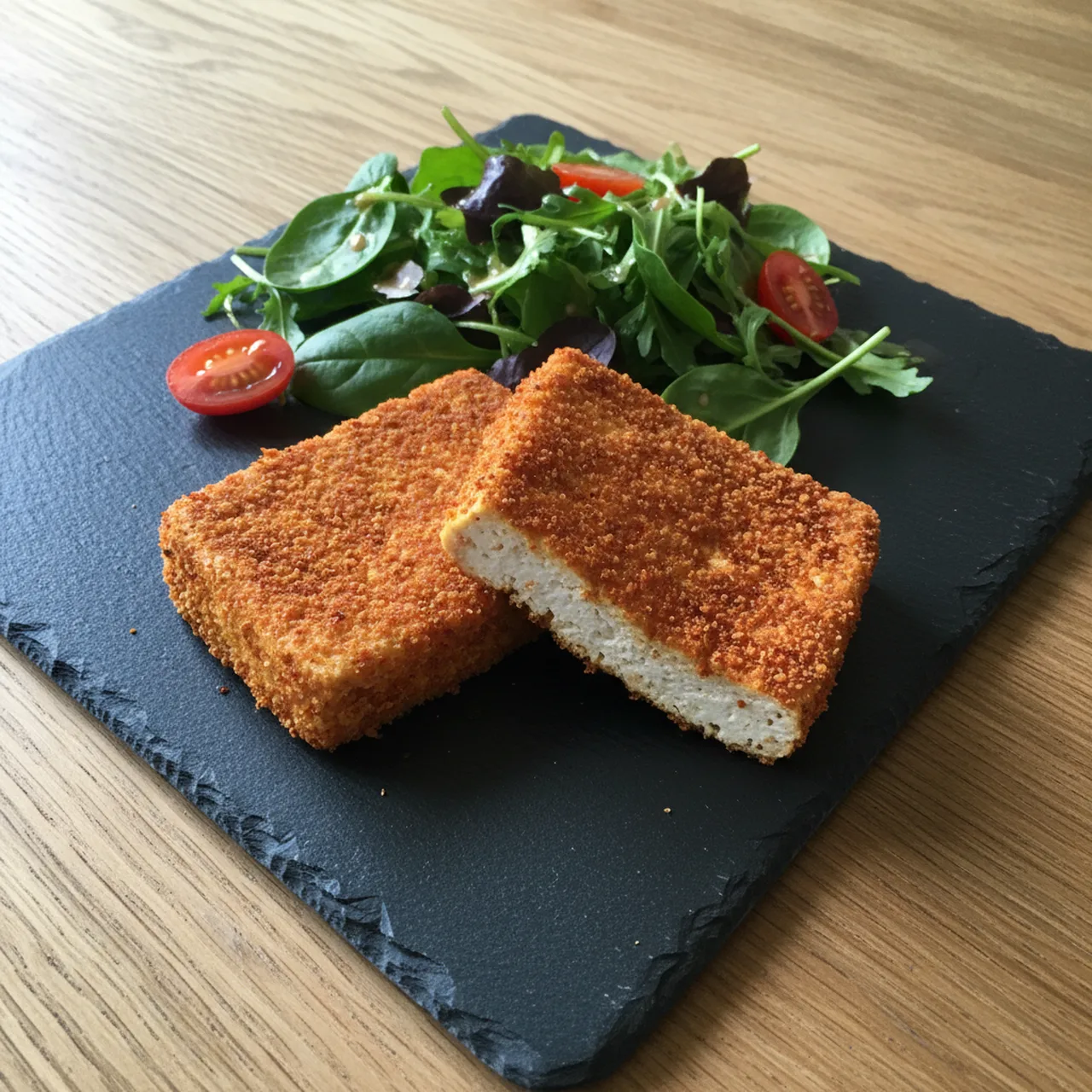 Cayenne Crusted Tofu Steaks