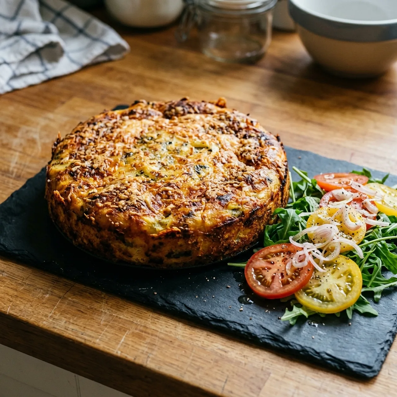Cheese, Potato and Basil Sformato