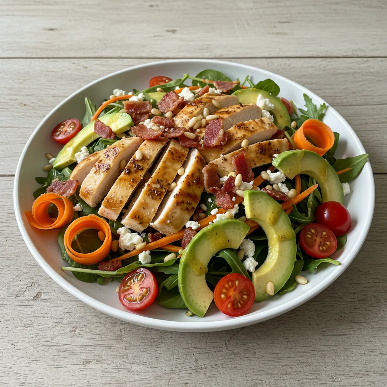 Chicken, Bacon & Avocado Power Salad