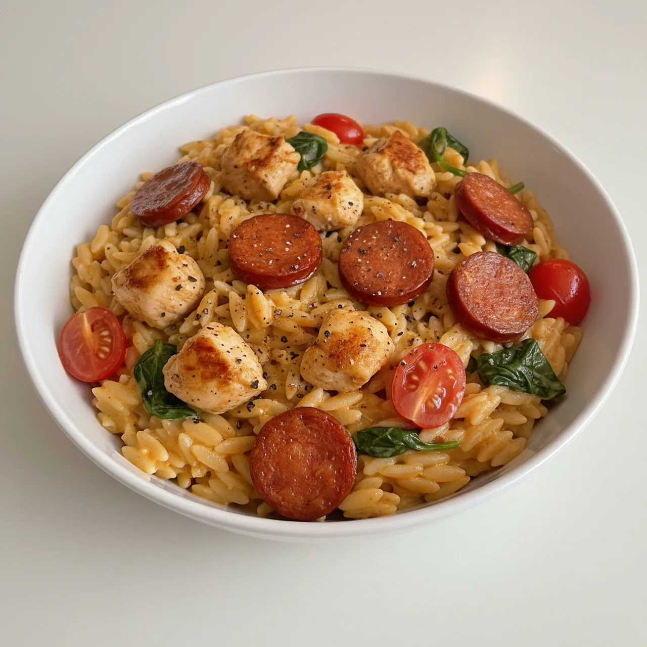 Chicken and Chorizo Orzo