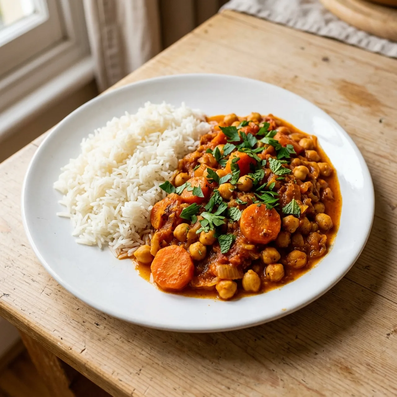 Chickpea and Carrot Tagine