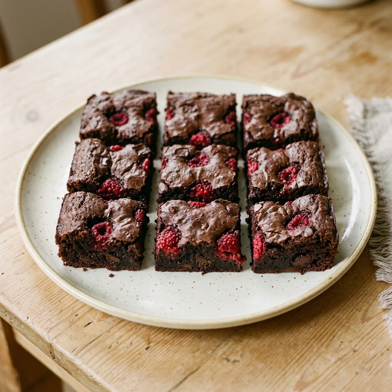 Chocolate and Raspberry Brownies