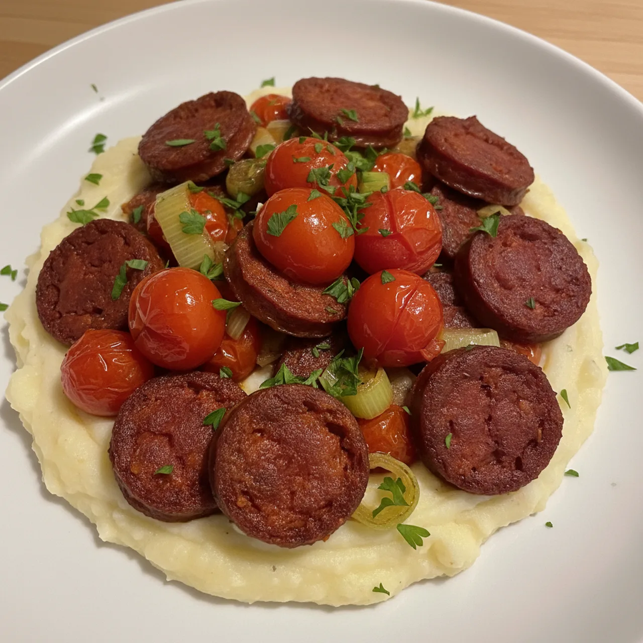 Chorizo, Tomato, and Leek Winter Warmer Bowl