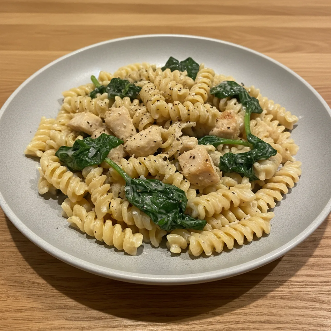 Creamy Chicken & Spinach Pasta