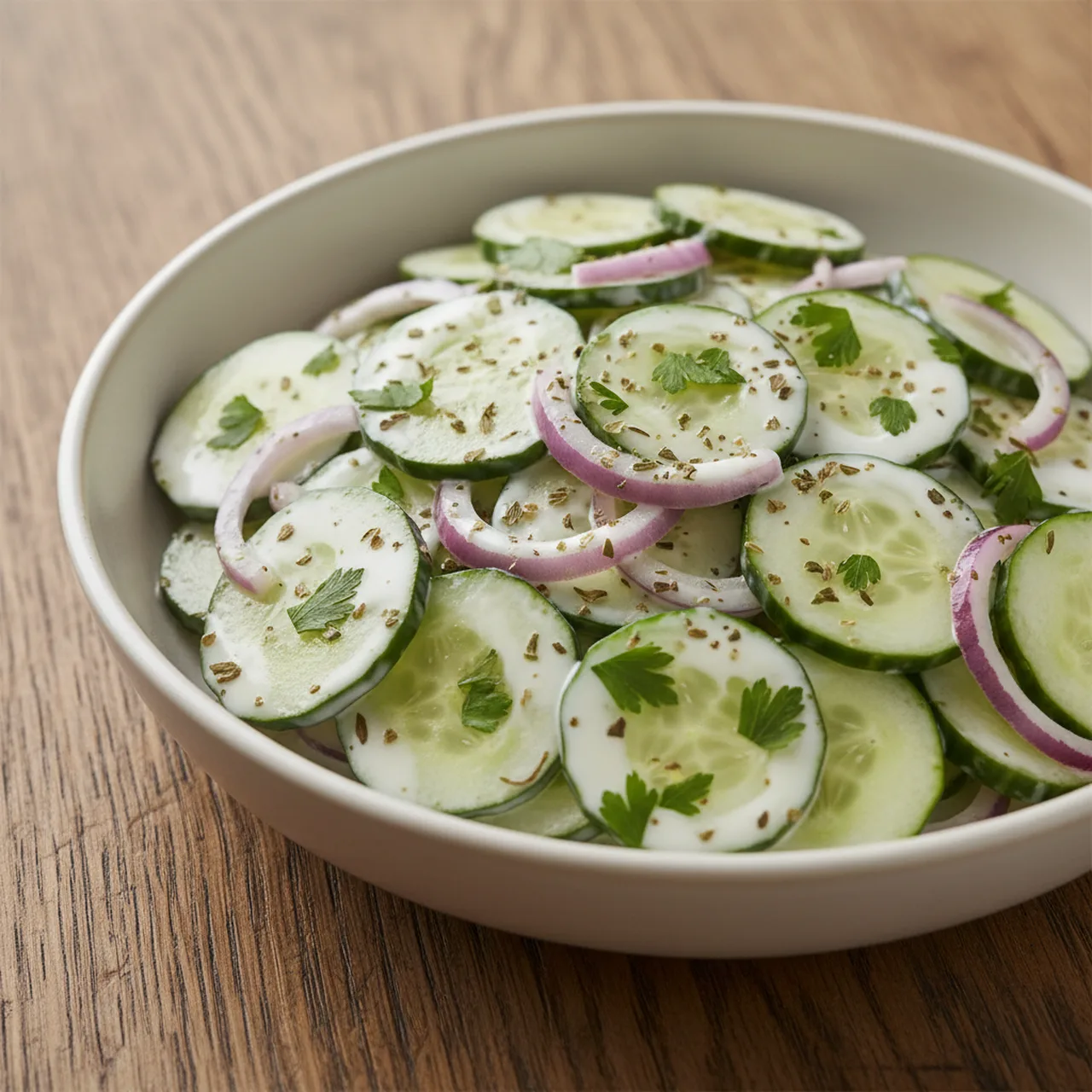 Creamy Italian Cucumber Salad