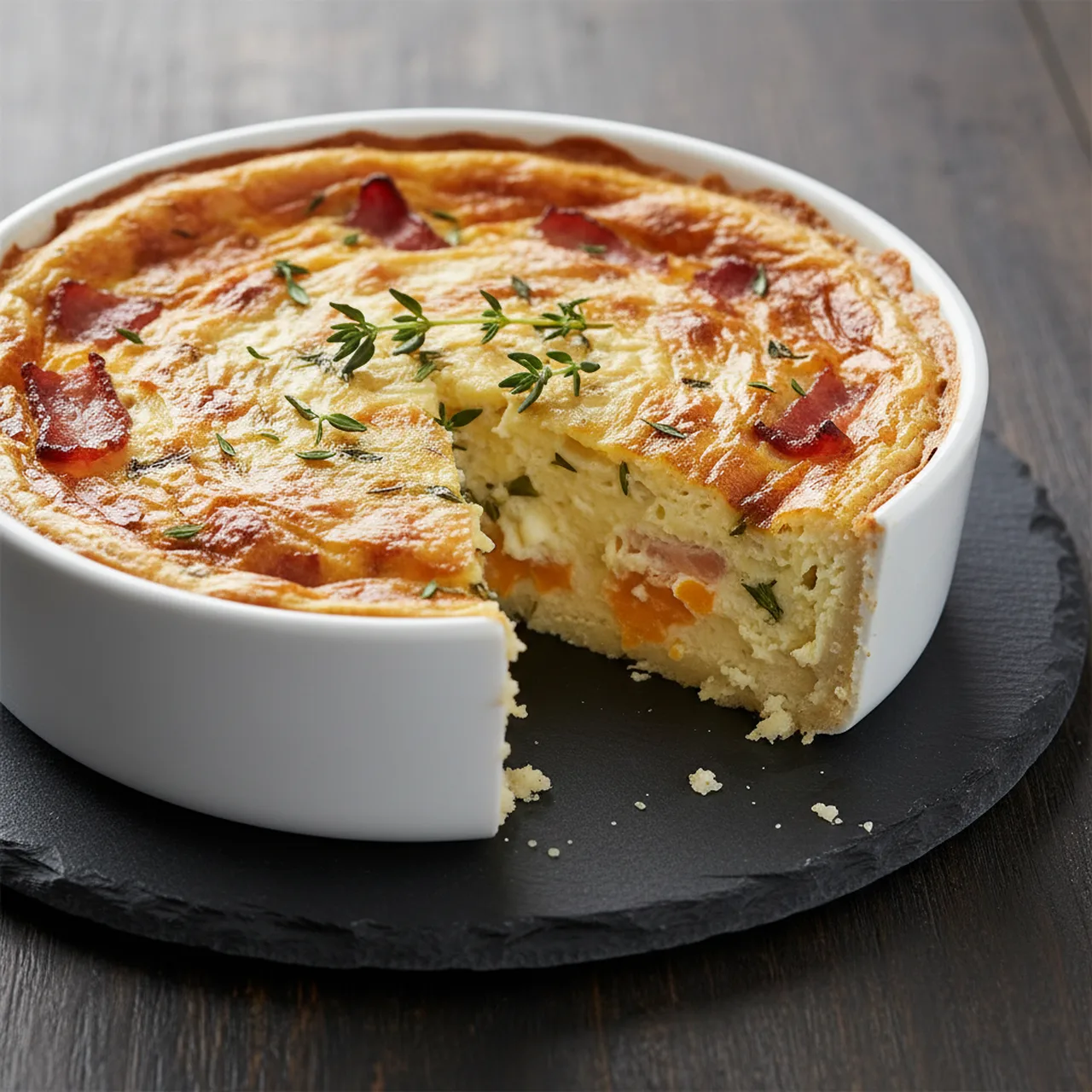 Crustless Quiche Lorraine