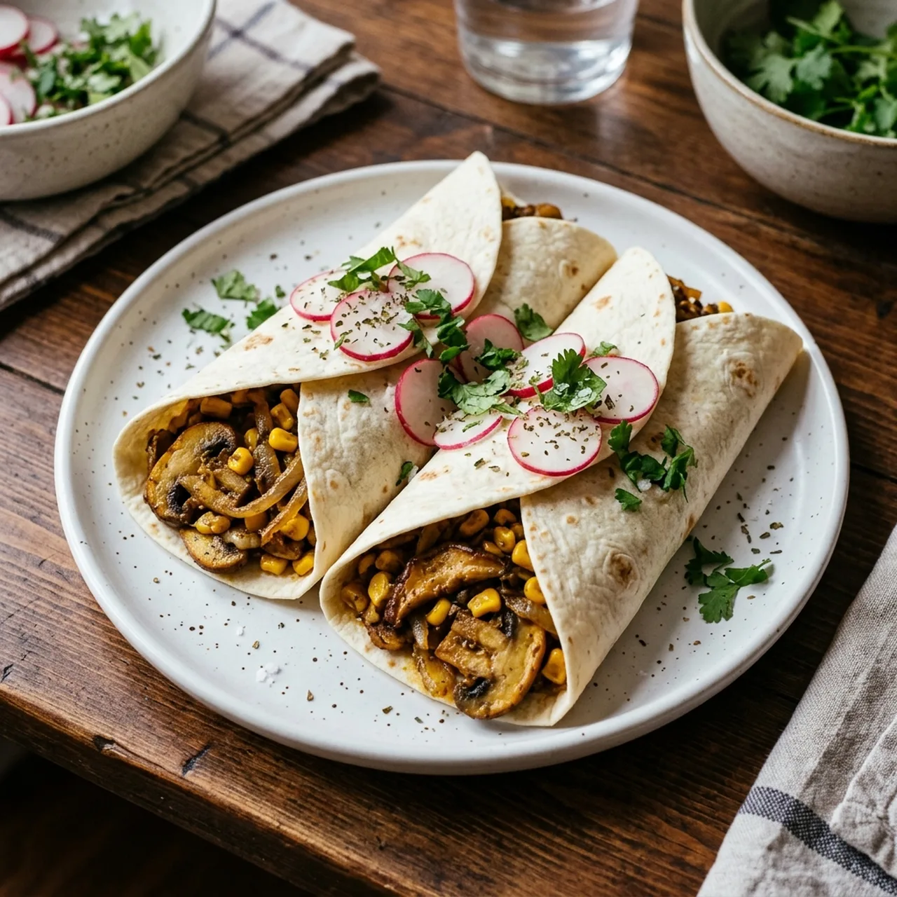 Cumin Mushroom Wraps