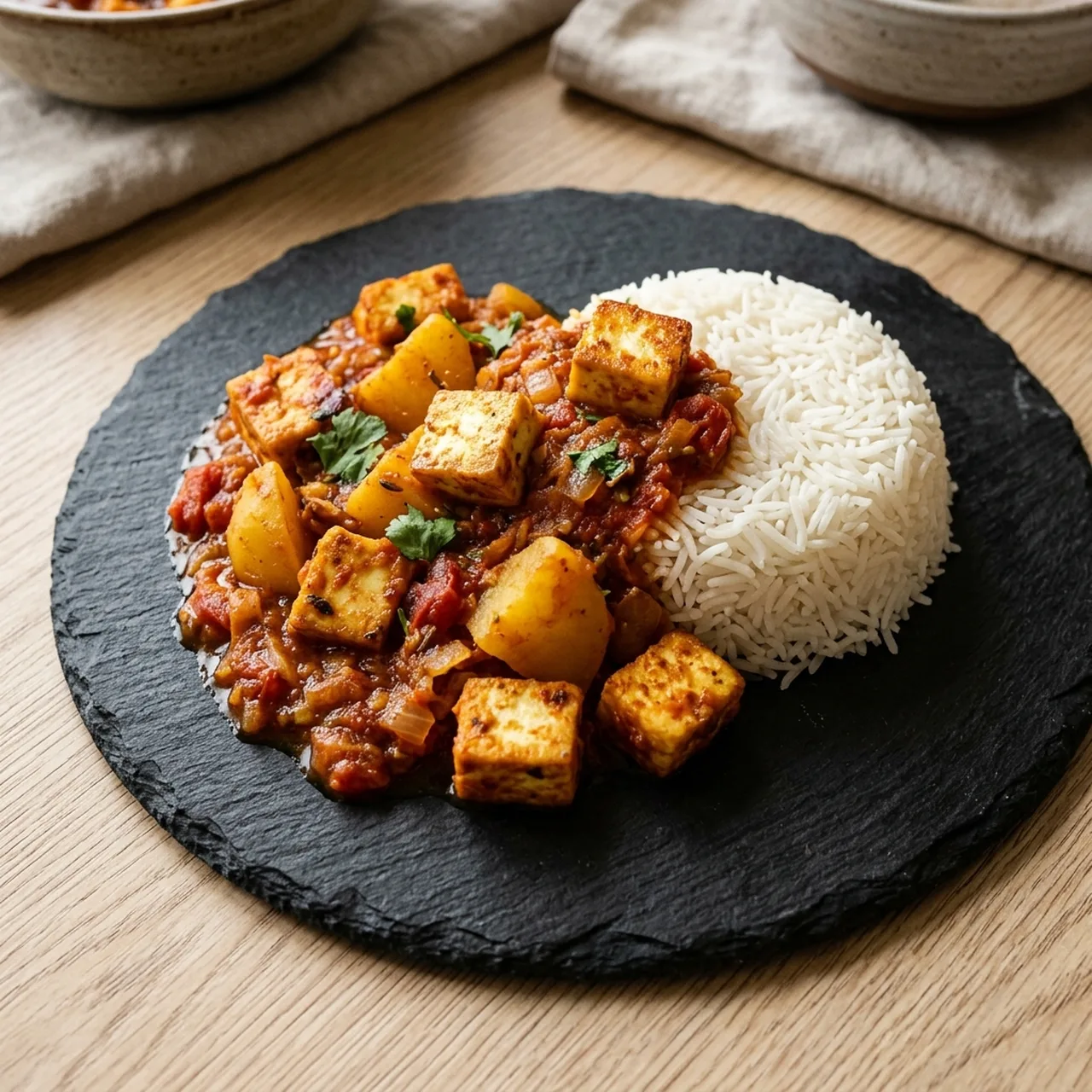 Easy Paneer and Potato Curry