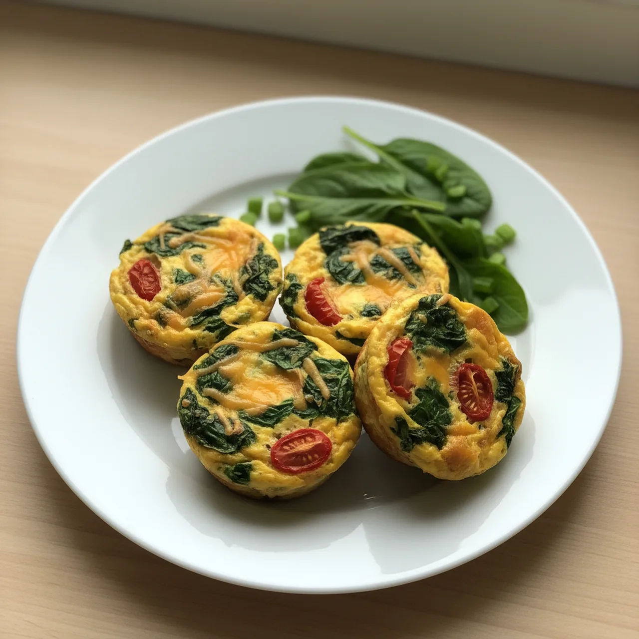 Egg Muffins with Spinach and Cheese
