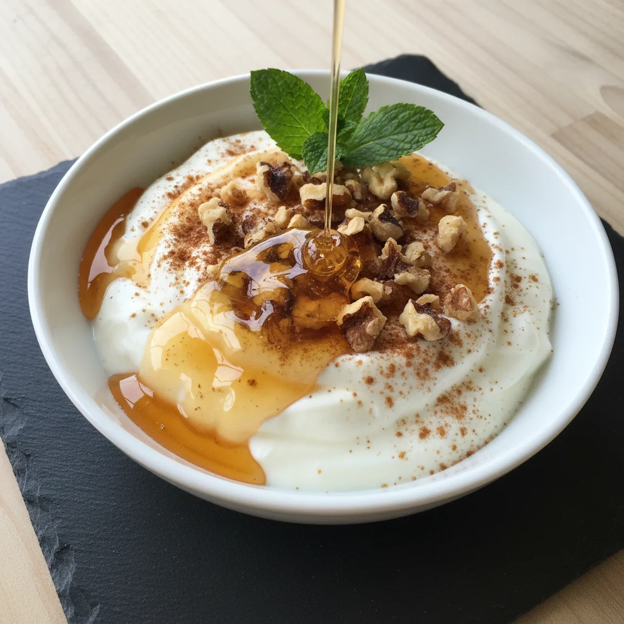 Greek Yogurt with Honey and Walnuts