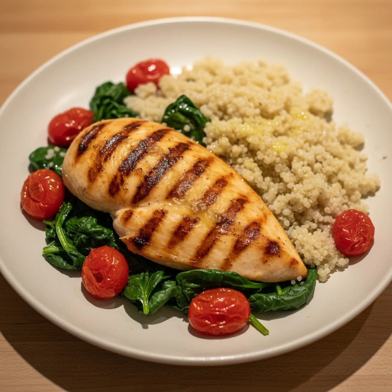 Grilled Chicken with Quinoa and Veggies