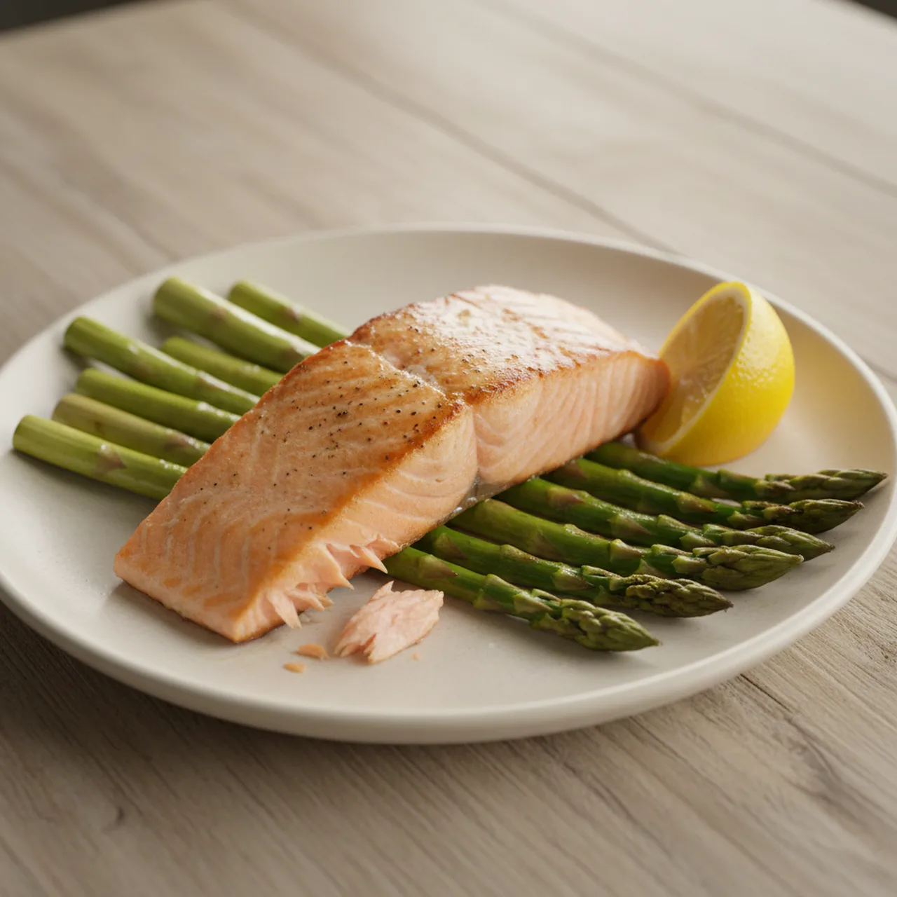 Grilled Salmon with Asparagus