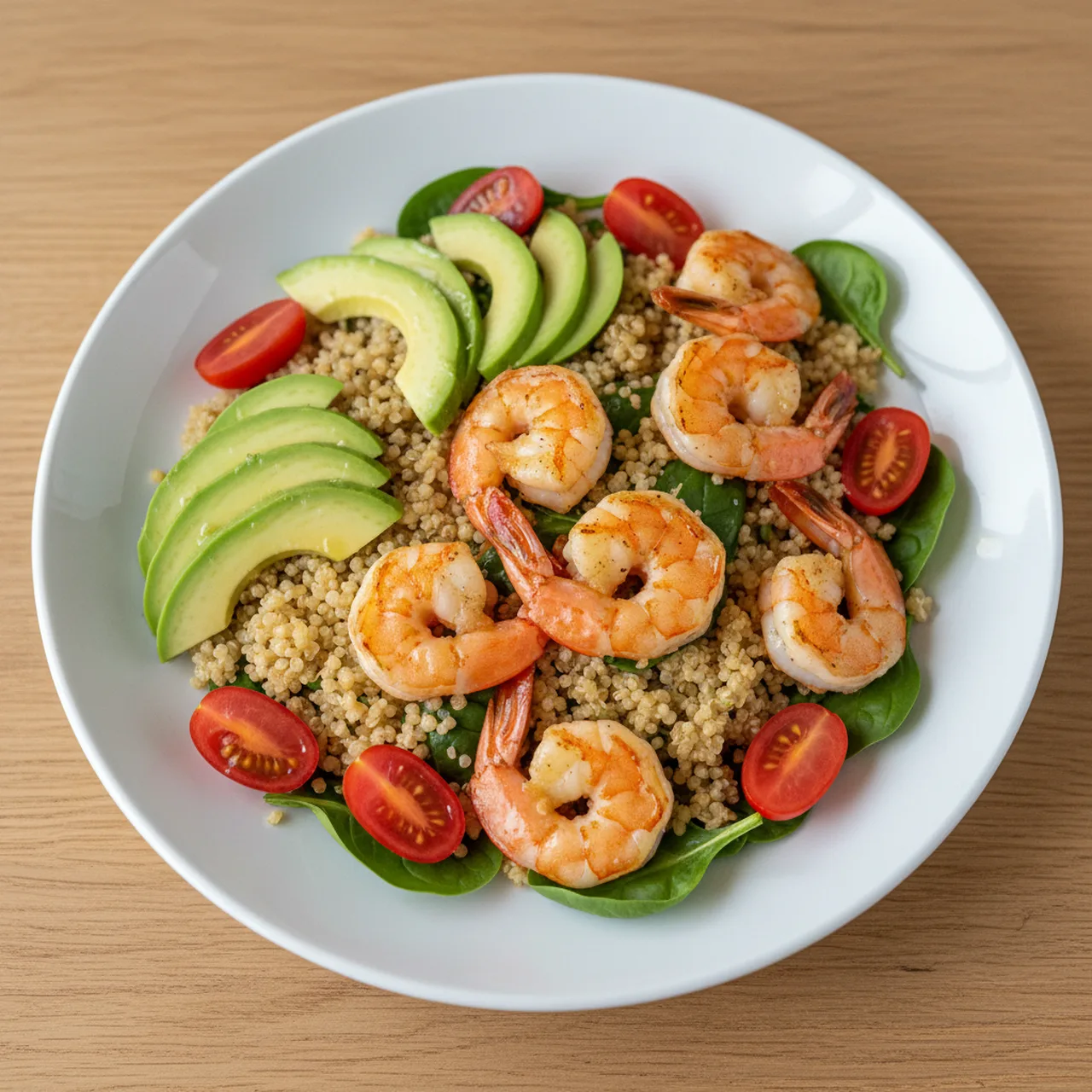 Healthy Prawn Quinoa Bowl