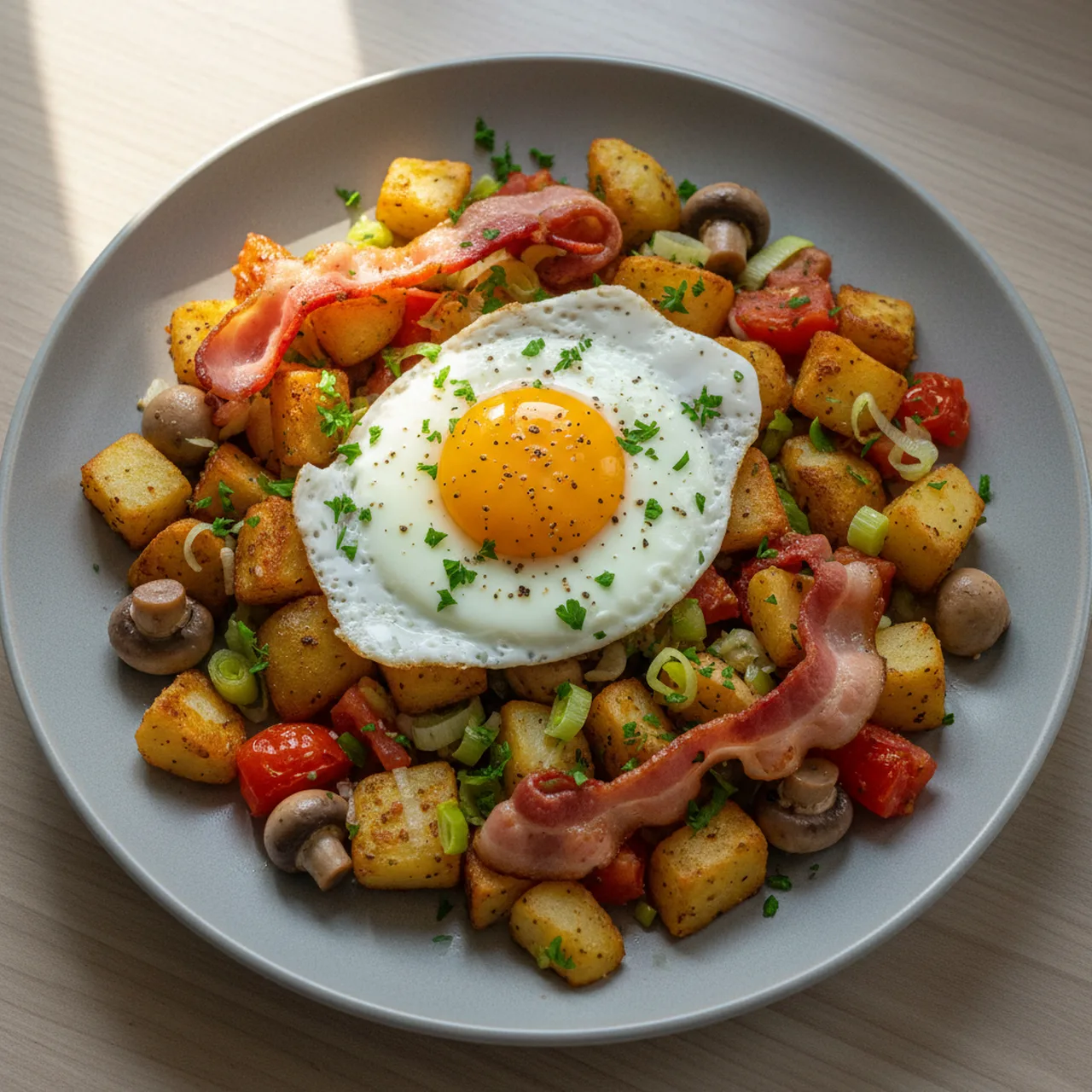 Hearty British Breakfast Hash
