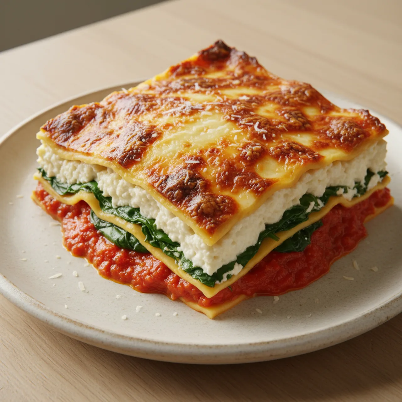 High Protein Cottage Cheese Lasagna