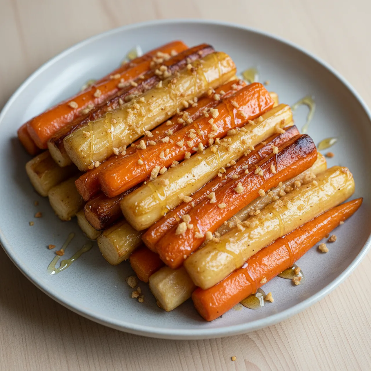 Honey Glazed Roast Parsnip and Carrot