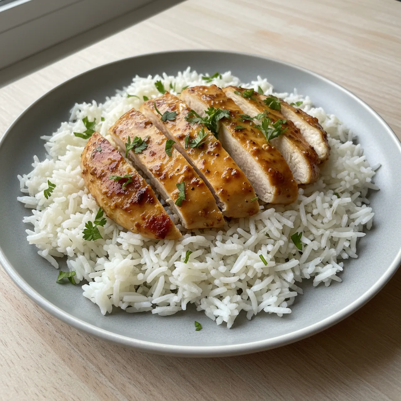 Honey Mustard Chicken and Rice Bowl
