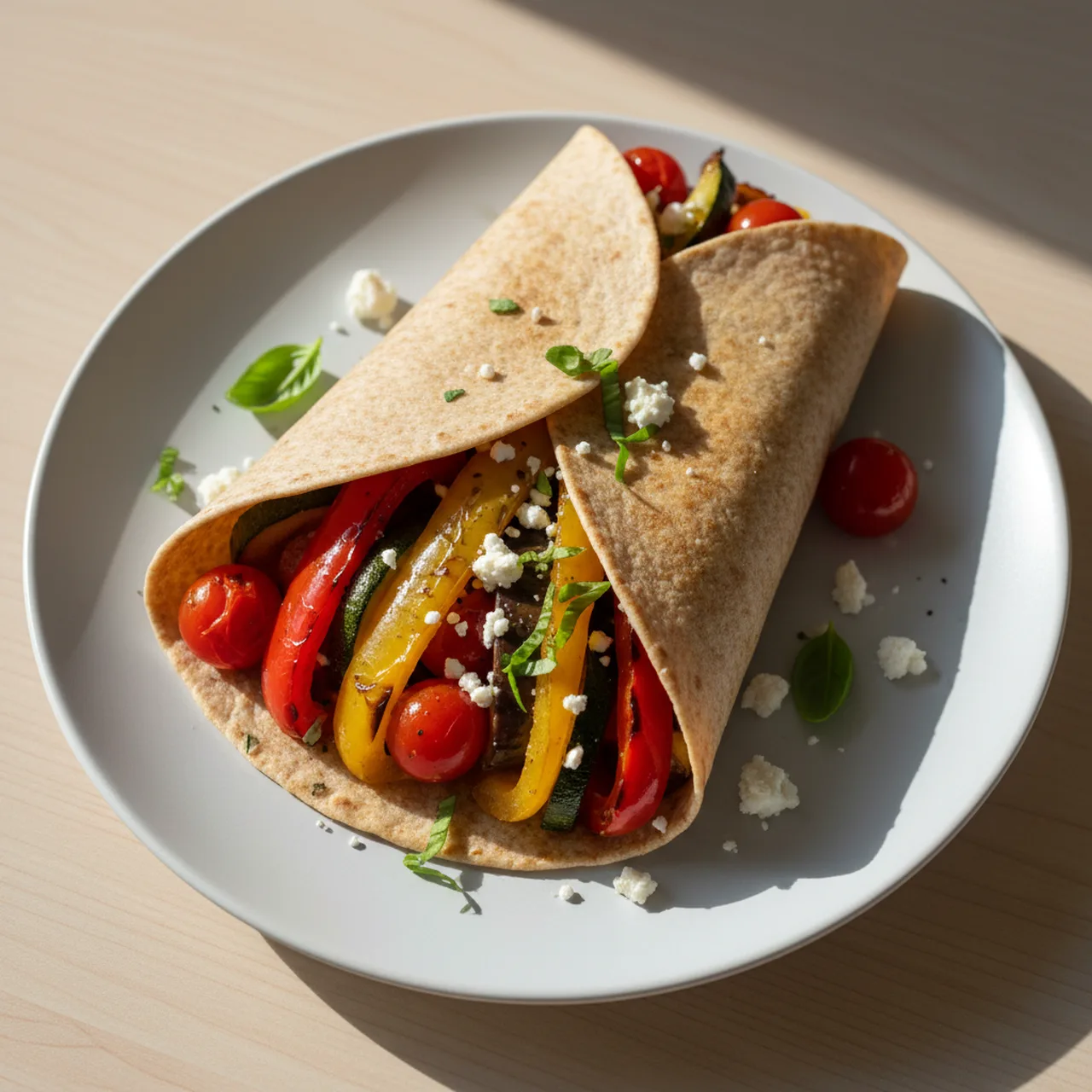 Mediterranean Veggie Wrap