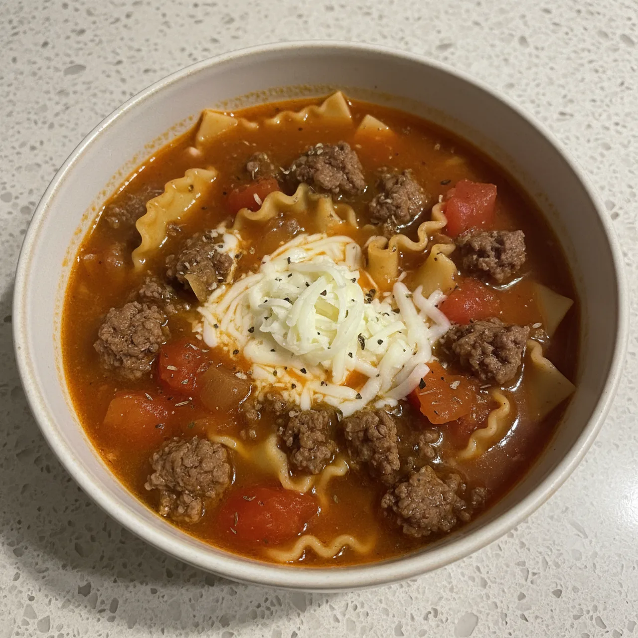 One Bowl Weight Loss Lasagne Soup