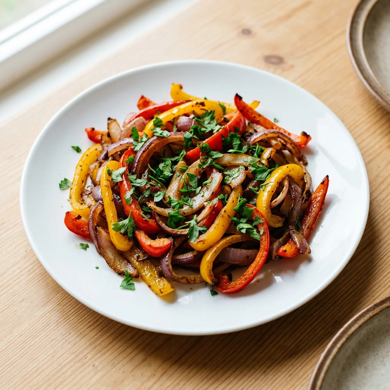 Onion and Pepper Fajitas