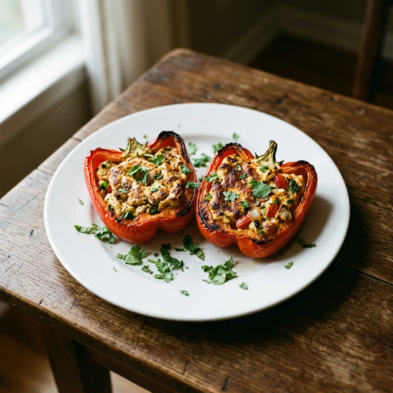 Paneer Stuffed Peppers