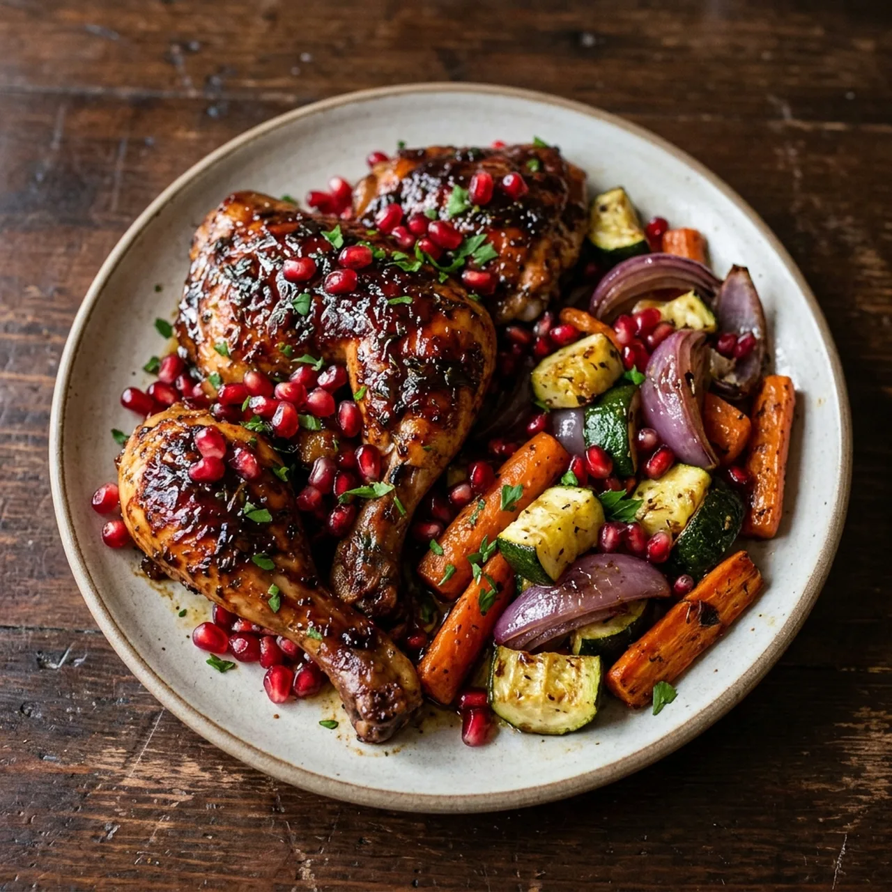Pomegranate Glazed Chicken