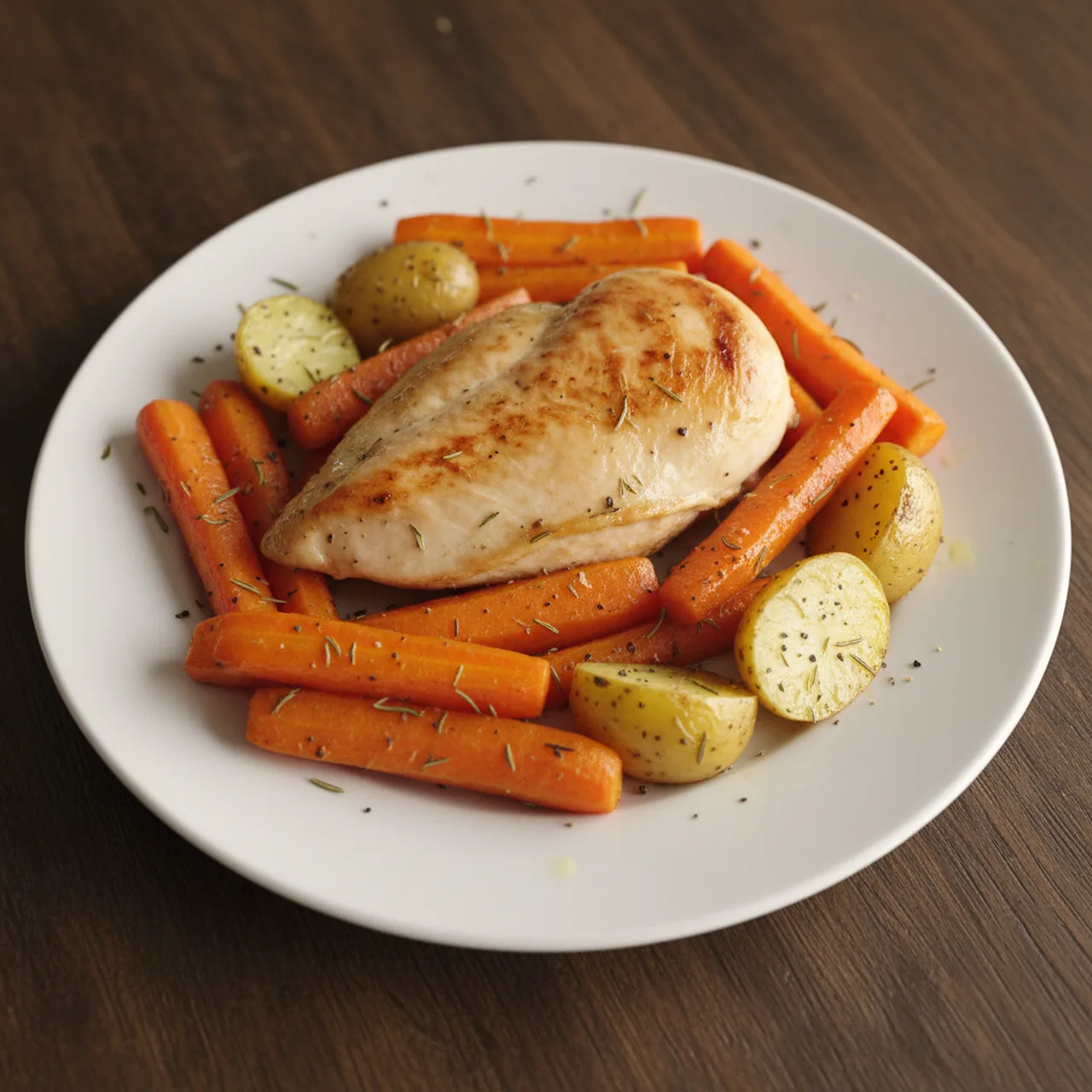 Roasted Chicken Breast with Vegetables