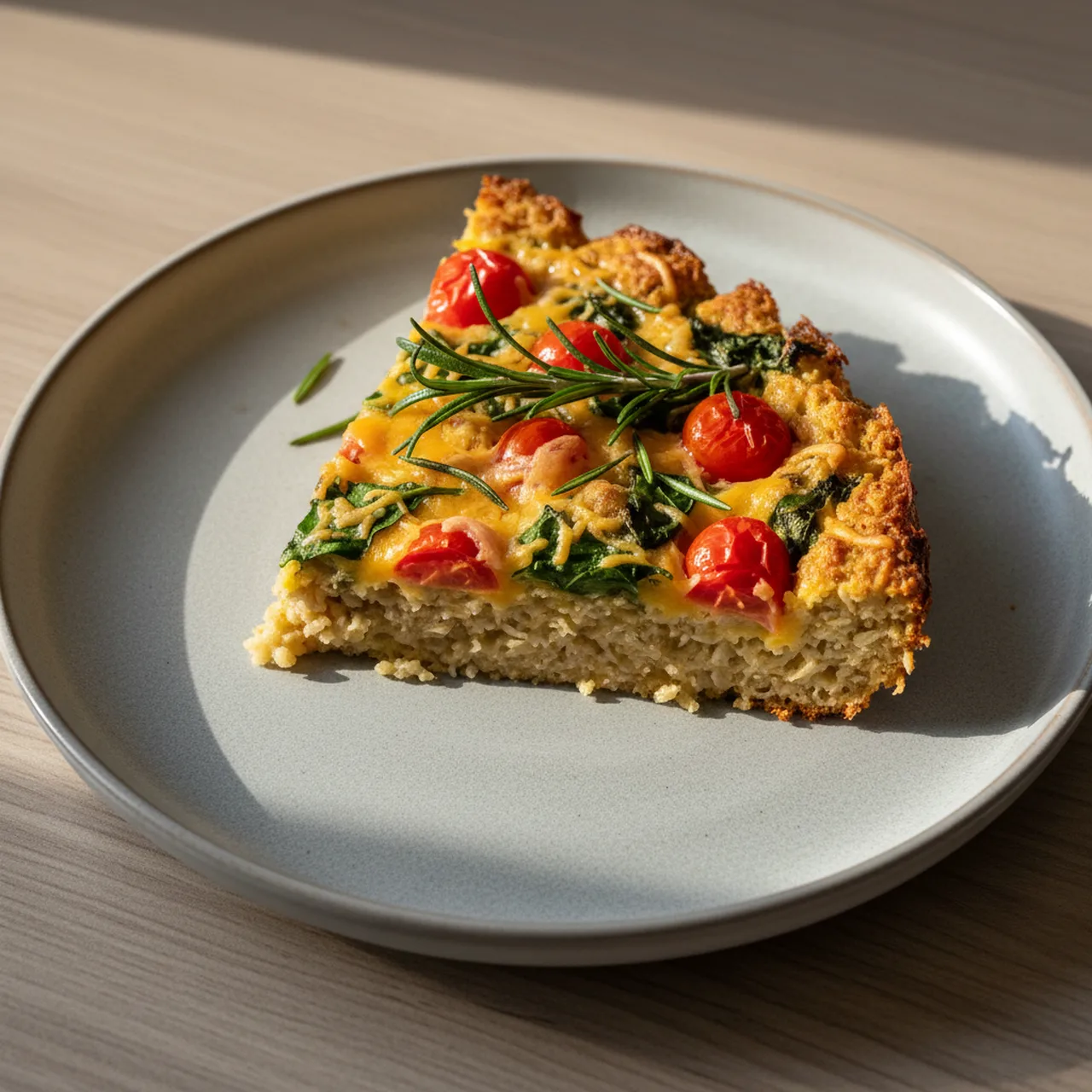 Rosemary Spinach & Tomato Savoury Baked Oats