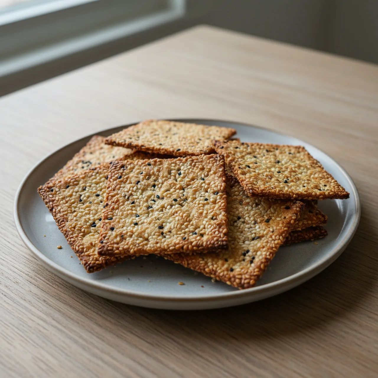 Sesame Seed Crackers