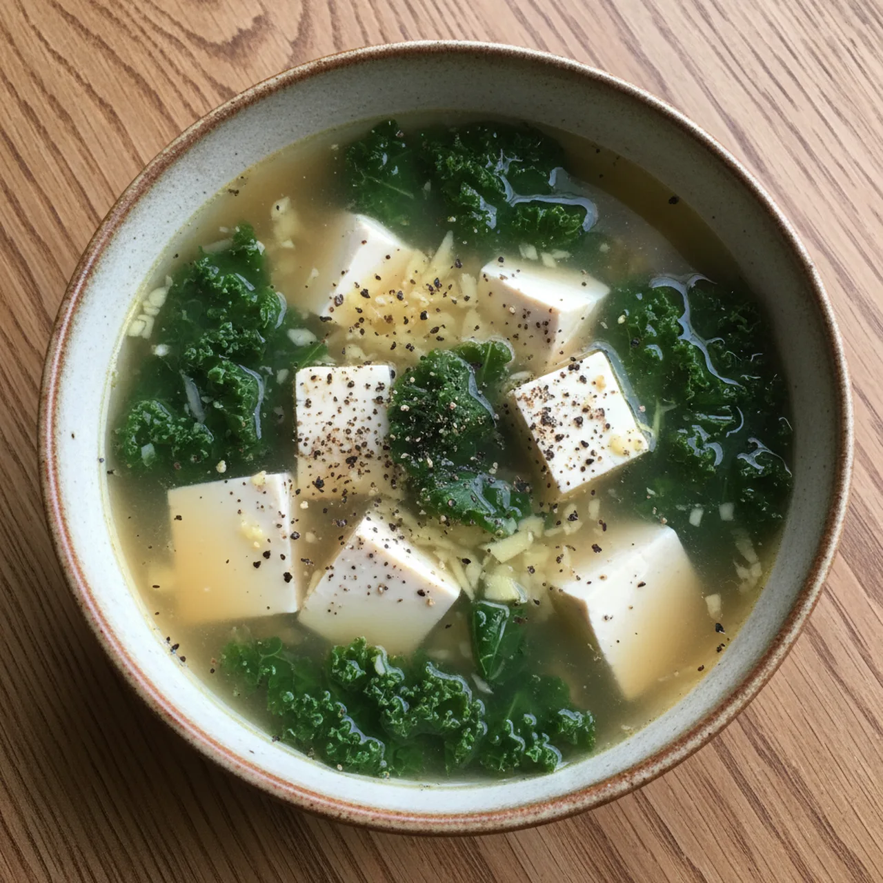 Silken Tofu and Kale Soup