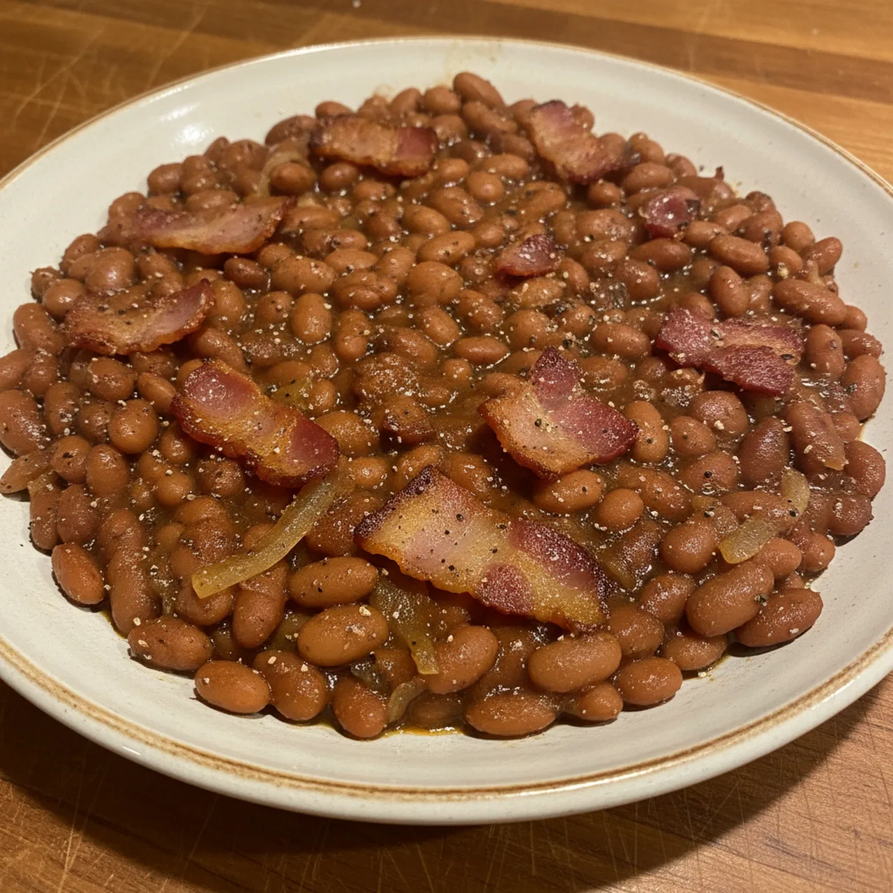 Skillet Baked Beans with Bacon