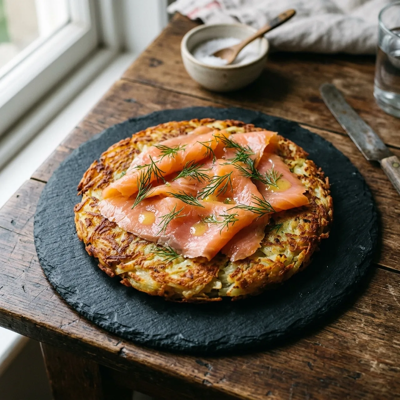 Smoked Salmon and Potato Rösti