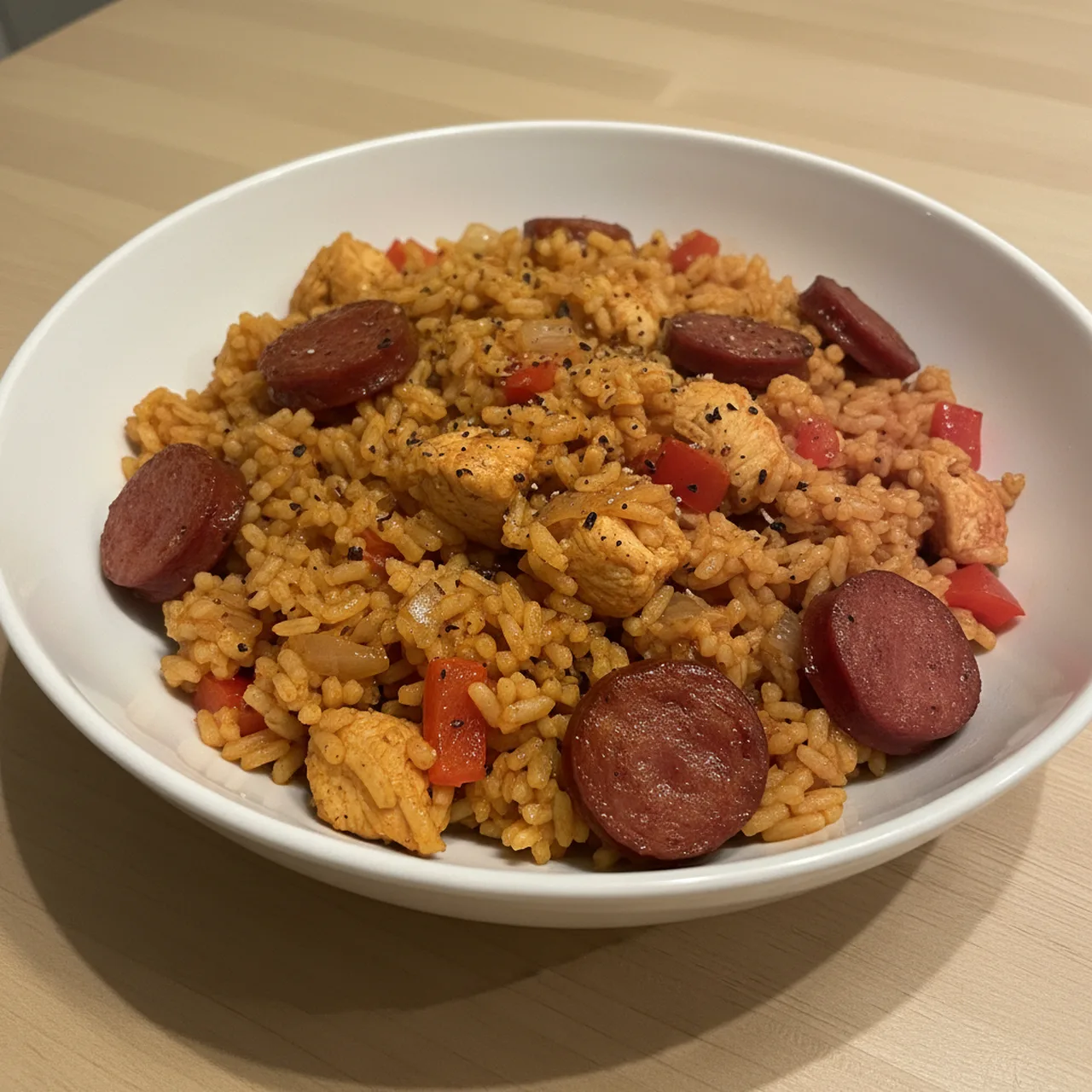 Spicy Chicken and Chorizo Jambalaya