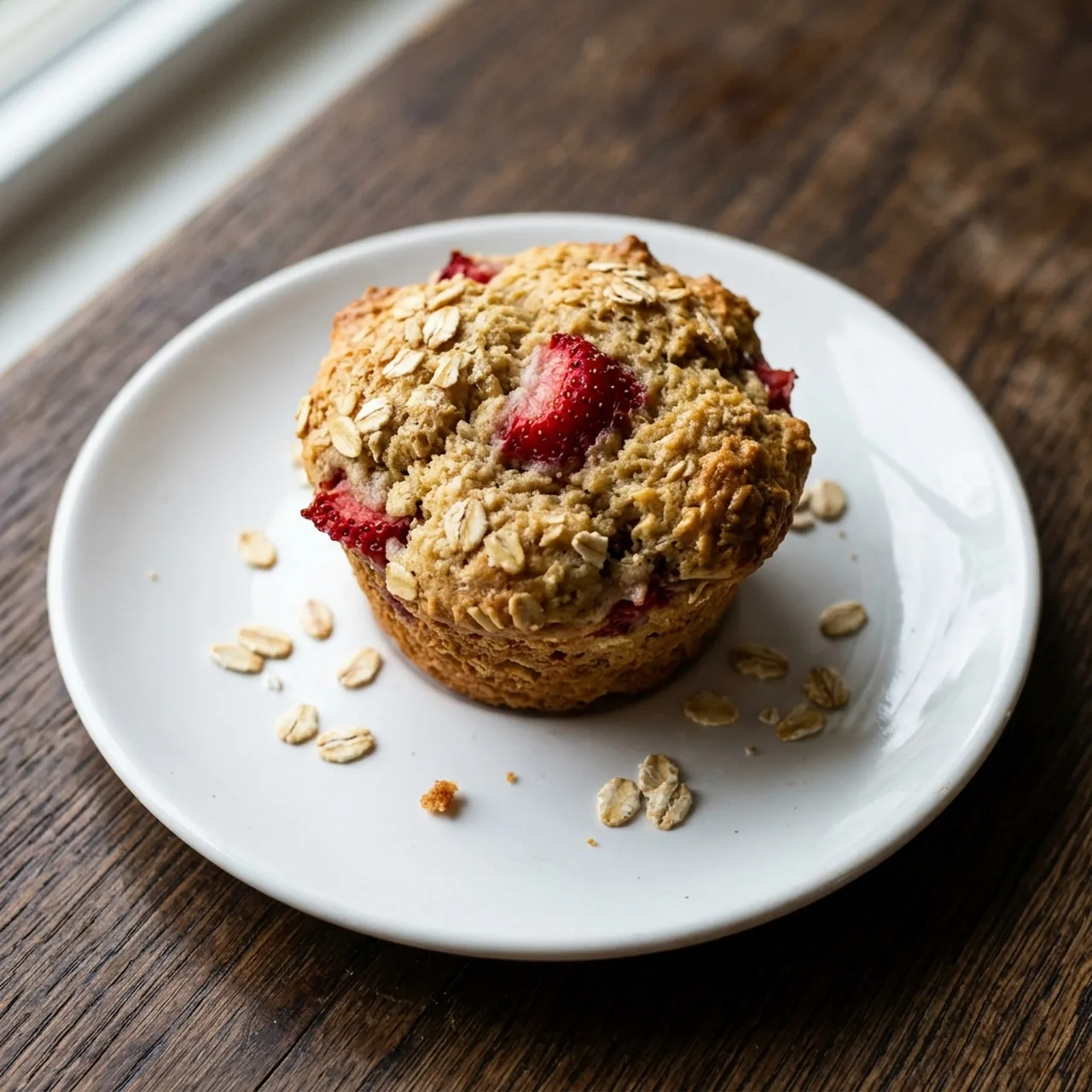 Strawberry Oat Muffin