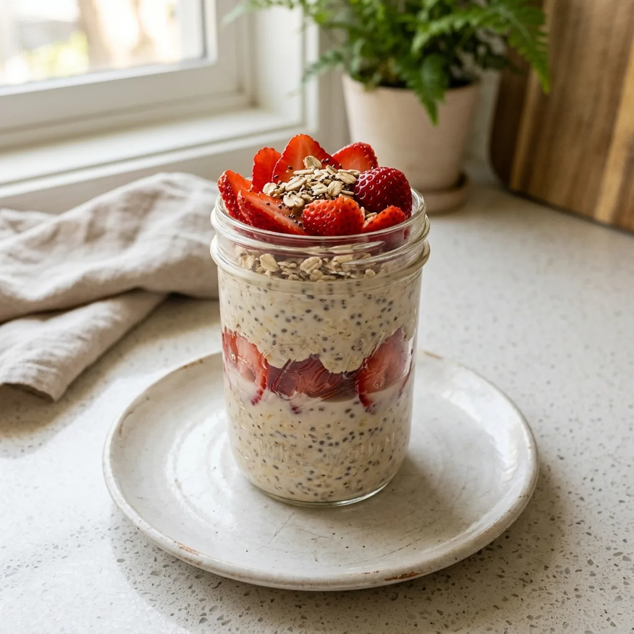 Strawberry Overnight Oats