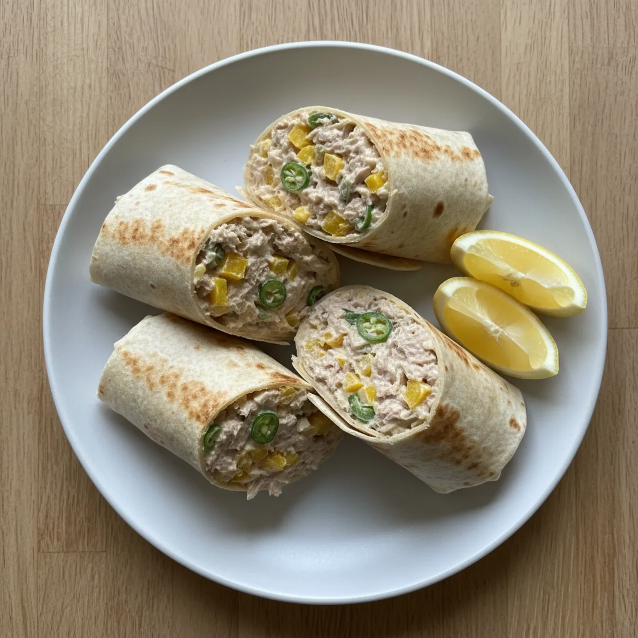Zesty Tuna Pepper Wraps