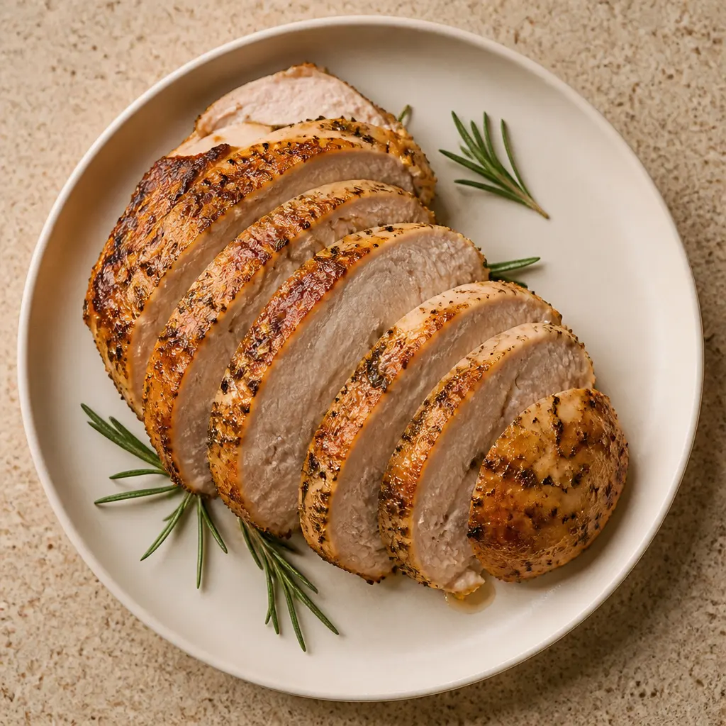 Air Fryer Garlic Herb Turkey Breast