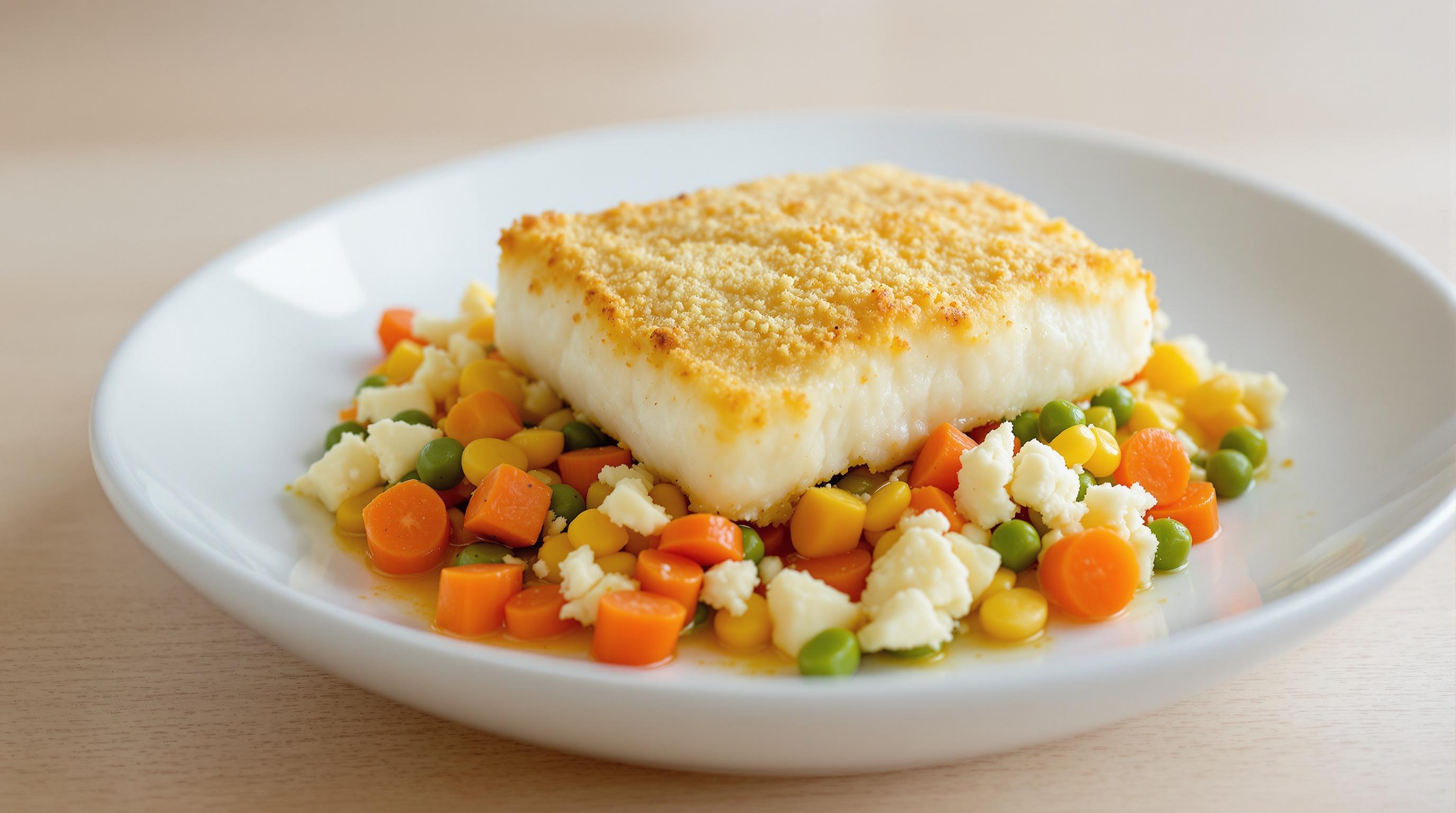 Baked Cod and Vegetable Feta Casserole