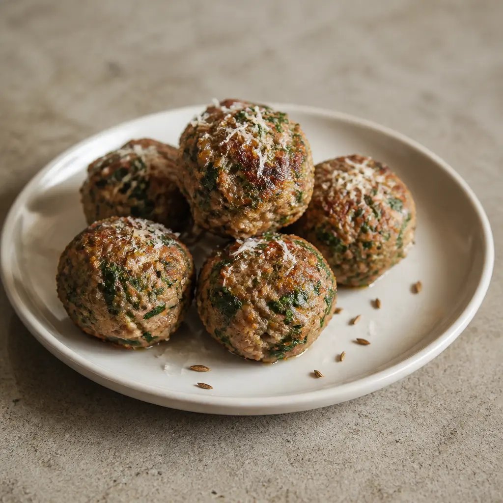 Beef and Spinach Meatballs
