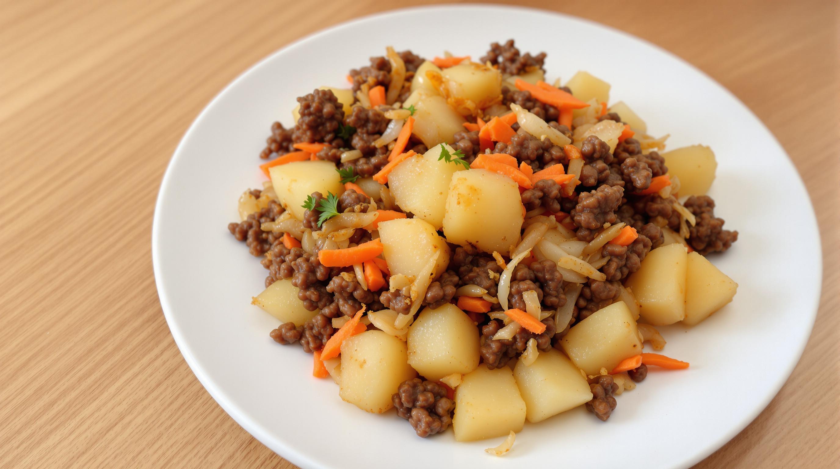 Beef mince hash