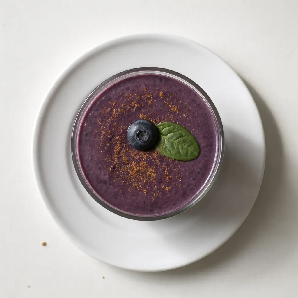 Blueberry, Spinach, and Yolk Protein Smoothie