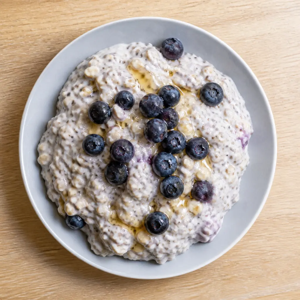 Blueberry and Chia Overnight Oats