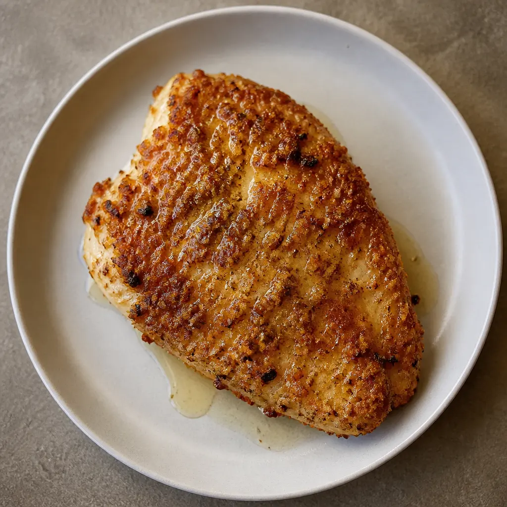 Breaded Garlic Chicken Breasts