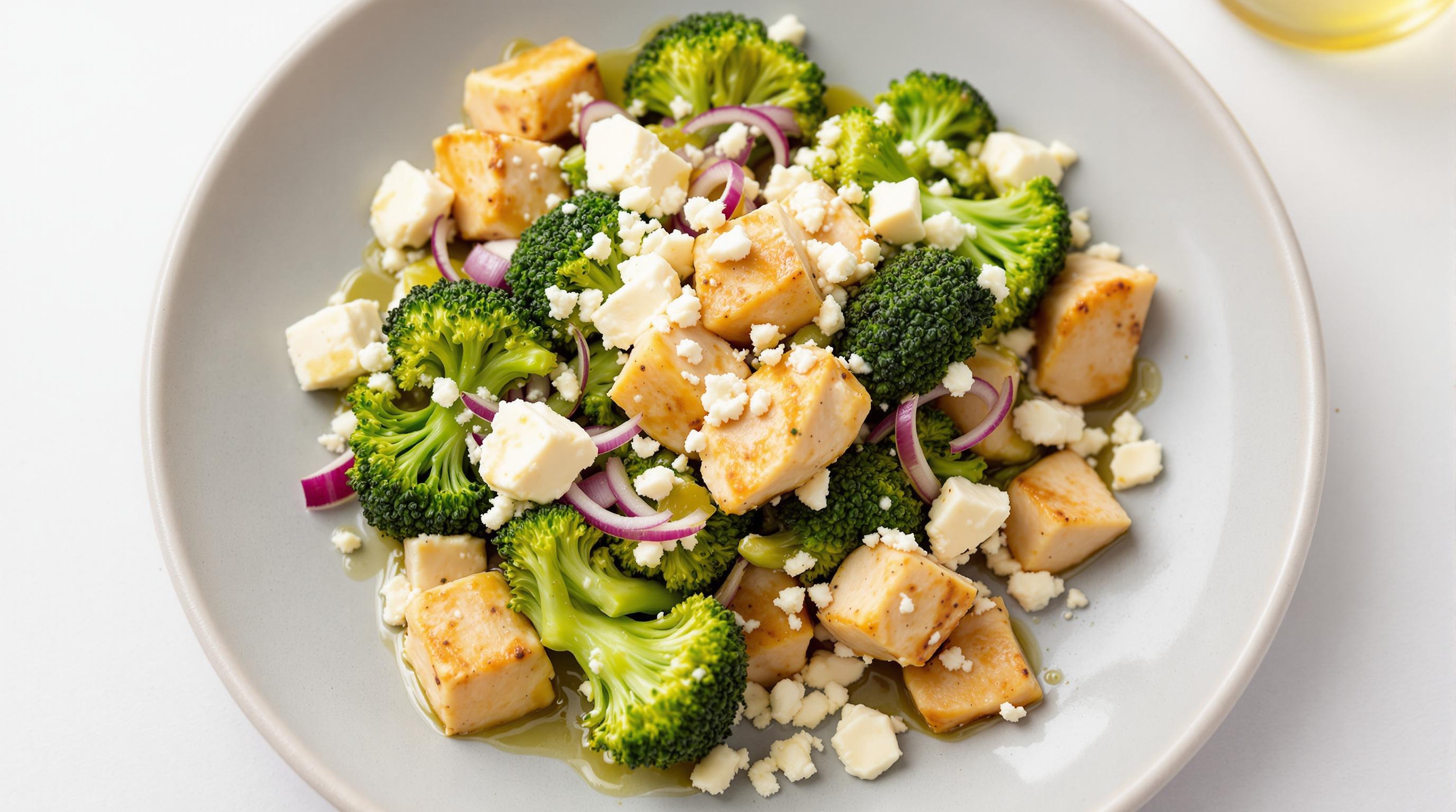 Broccoli, Feta, Chicken Salad